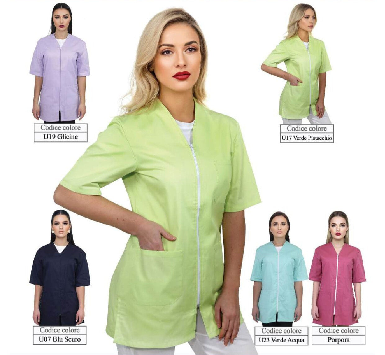 Casacca donna Zip