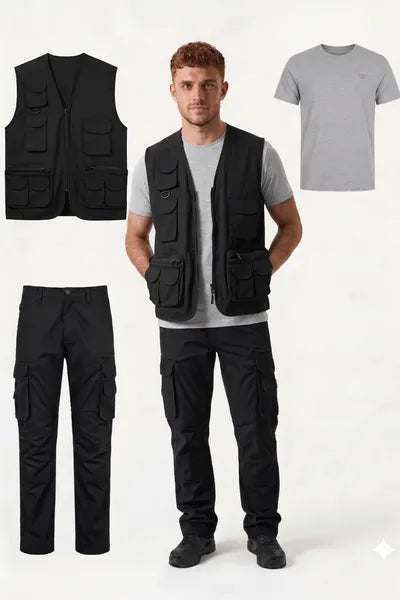 Kit da Lavoro Completo ( Gilet Multitasca + Pantalone + T-shirt )