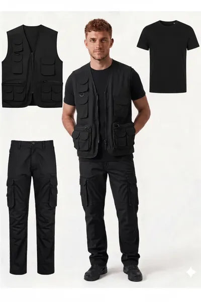 Kit da Lavoro Completo ( Gilet Multitasca + Pantalone + T-shirt )