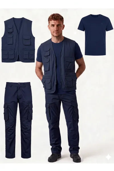 Kit da Lavoro Completo ( Gilet Multitasca + Pantalone + T-shirt )