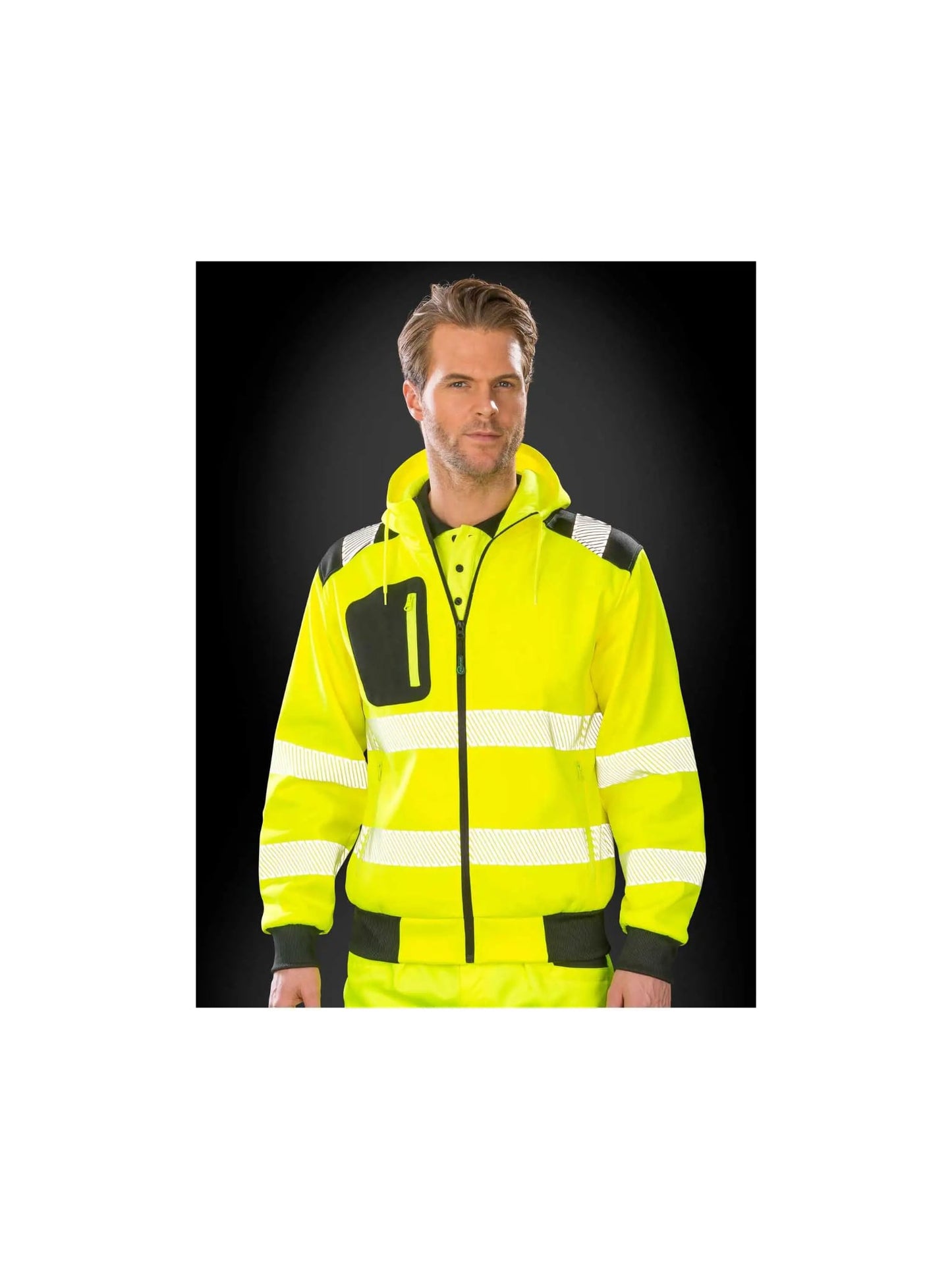 Felpa con Cappuccio Alta Visibilità