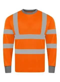 T-Shirt Manica Lunga Alta Visibilità