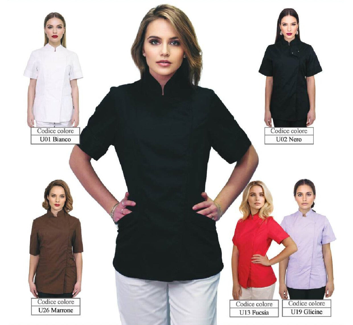 Casacca donna chiusura laterale