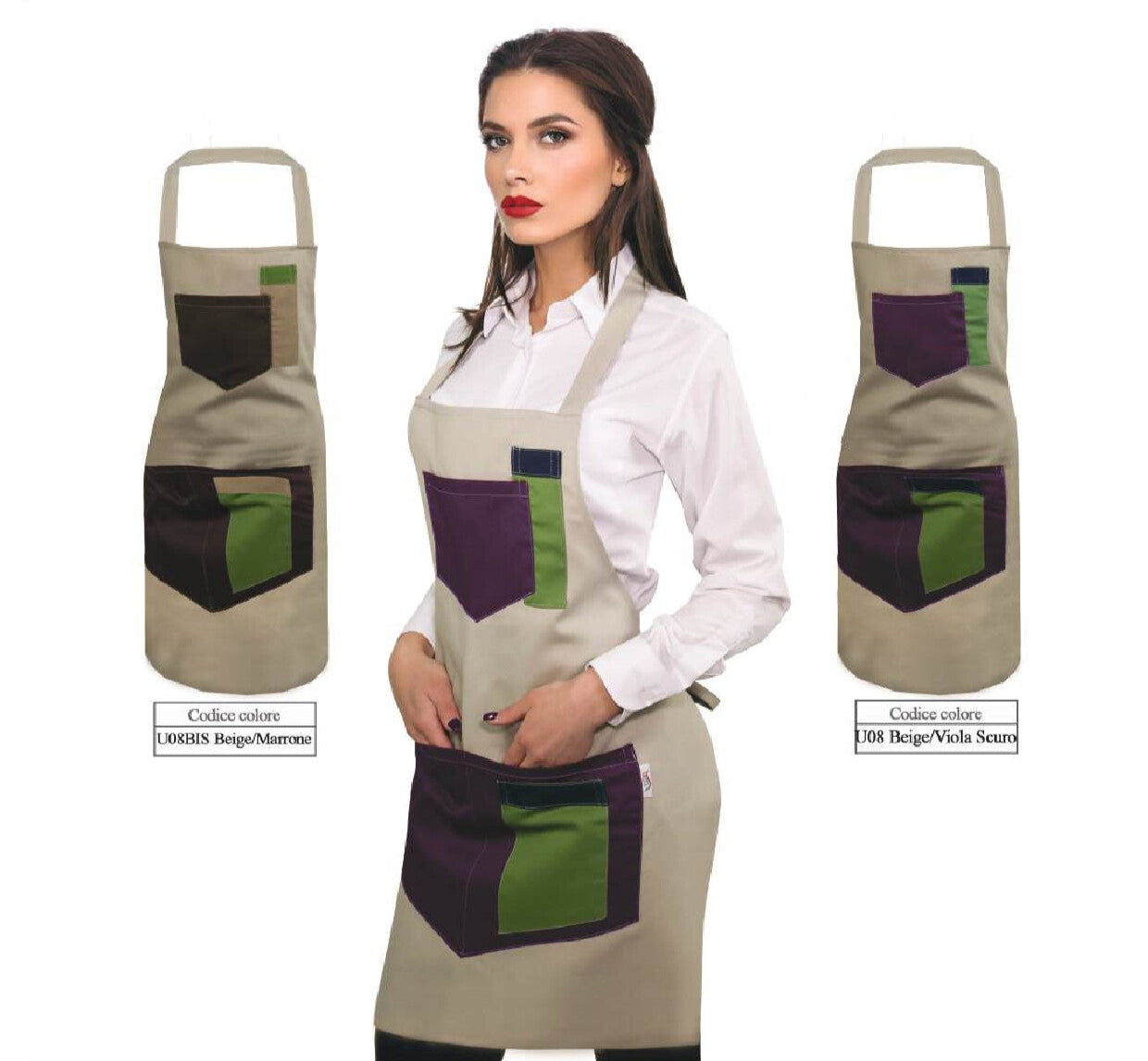 Grembiule Tricolore Donna