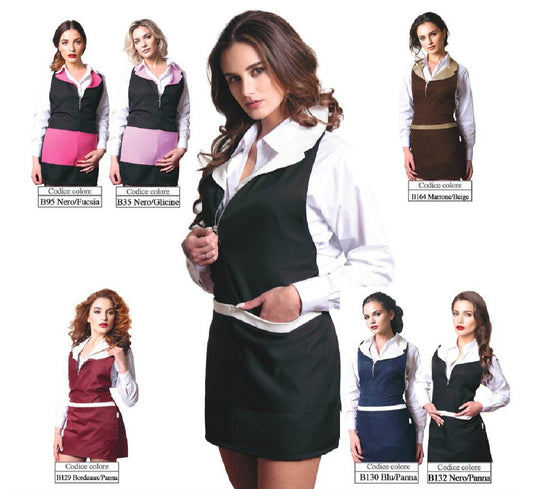 grembiule parigilet Donna bicolore